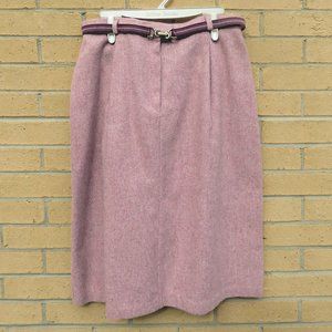 Catch Can Light Heathered Rose Pink Wool Blend A-Line Skirt size 13 - used